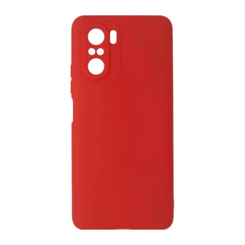 Чехол Brosco(Colourful для Xiaomi Poco F3 (красный))