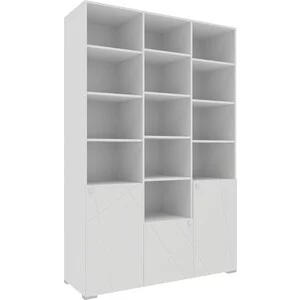 Шкаф комбинированный (с 3 дверьми) Это мебель Абрис ПМ-332.25 исп.3 белый глянец(Абрис ПМ-332.25 исп.3 белый глянец)
